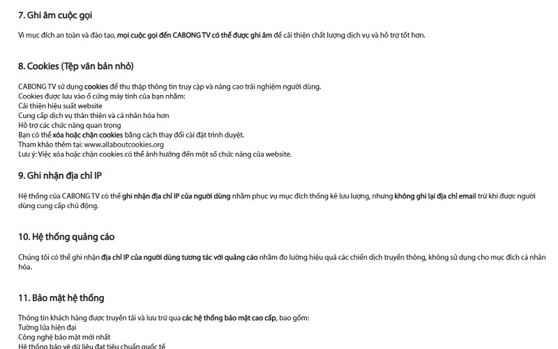 Chính sách bảo mật năm 2025 - Quyền riêng tư của người dùng 3 Quyền của bạn đối với dữ liệu cá nhân